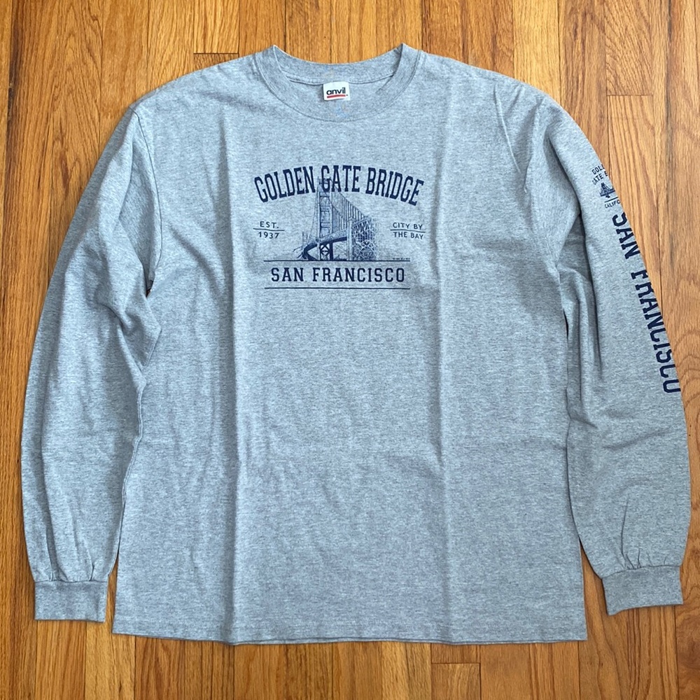 Vintage Golden Gate Bridge San Francisco Long Sleeve Shirt